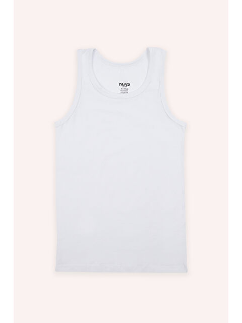 Panço Erkek Çocuk Askılı 3'lü Beyaz Atlet - S000525875-20063