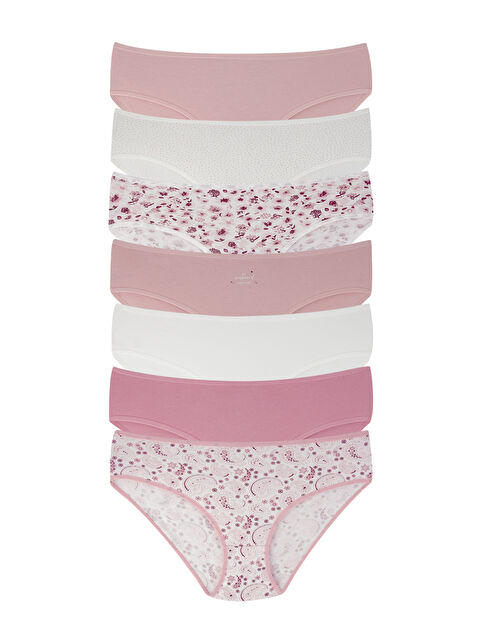 Dominant Kadın Çok Renkli Pamuklu Külot 7'li Paket - S000473621-27206