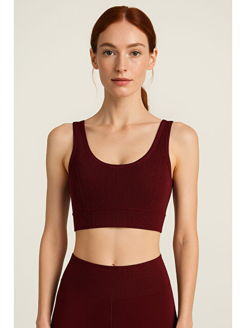 Hnx Kalın Askılı Toparlayıcı Ripli Spor Büstiyer - S000398308-19951