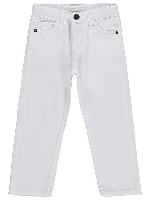 Civil Boys 5 Cep Basic 2-5 Yaş Pantolon - Beyaz