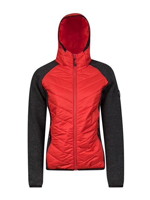 2AS Lisa Kadın Kapüşonlu Tam Fermuarlı Sweat Kırmızı - S000494612-20045