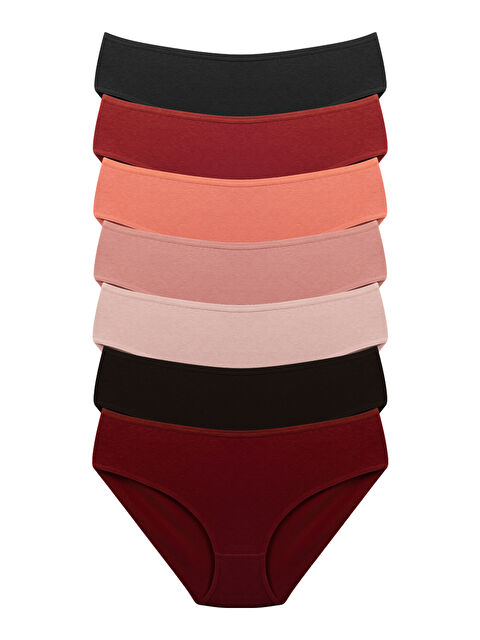 Dominant Kadın Çok Renkli Pamuklu Külot 7'li Paket - S000473621-23173