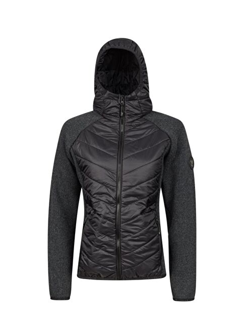 2AS Lisa Kadın Kapüşonlu Tam Fermuarlı Sweat Siyah - S000494613-19351