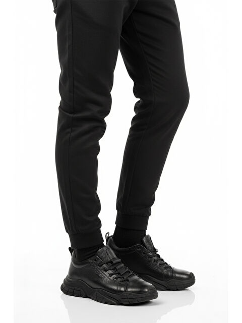 Bulldozer Siyah Floter Hakiki Deri Dar Kalıp Erkek Casual Ayakkabı 260037 M - S000461577-19351