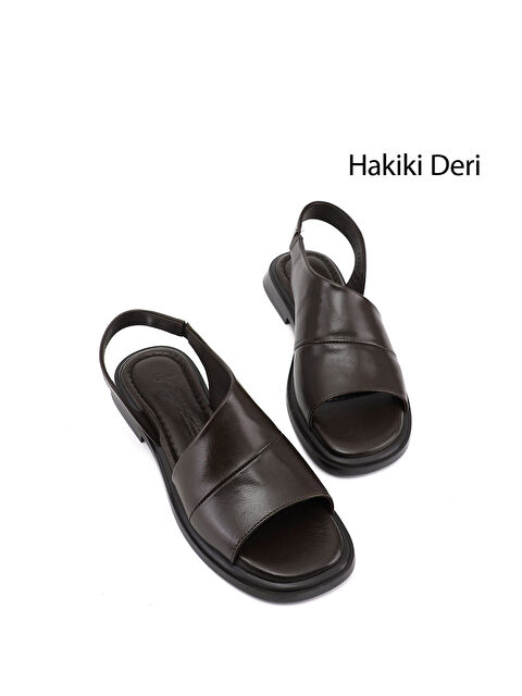 GÖNDERİ(R) Kadın KAHVERENGİ Hakiki Deri Sandalet