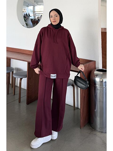 Lamelif Balance Armalı Çımalı Ikili Takım Bordo - S000515283-19951