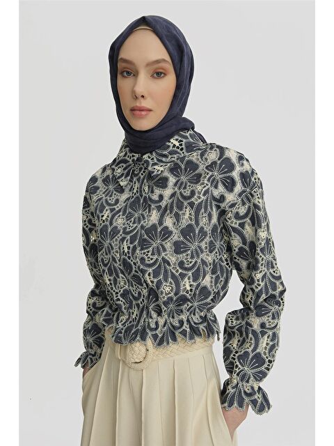 ARMİNE Brode Ceket 25Y5901 Lacivert - S000508533-21164