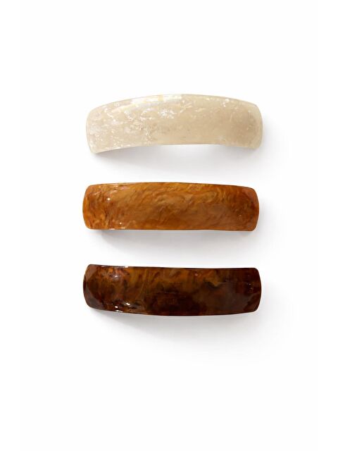 New Obsessions Natura Sedef Desenli Kemik Otomatik Saç Tokası - S000517287-37315