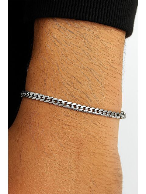 New Obsessions Erkek Yassı İnce Çelik Bileklik - S000471180-18105