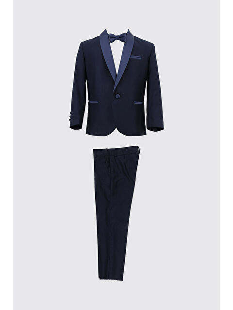 Panço Erkek Çocuk Şal Yaka Lacivert Smokin