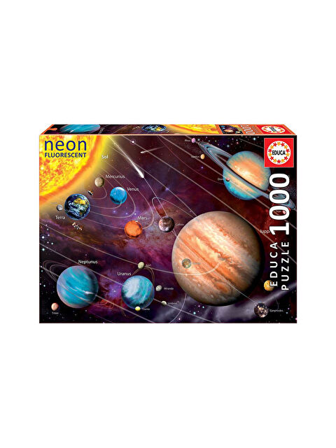 Educa Puzzle 1000 Parça Solar System Neon 14461