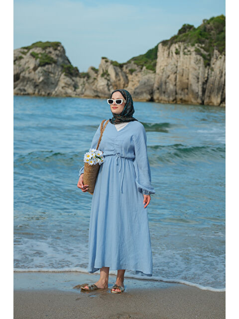 Locco Moda Kadın Olivia Elbise Mavi - S000418498-17234