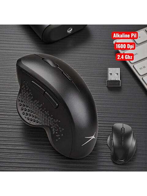 Technow Altec Albm7624 Siyah 2.4 Ghz 1600DPI Optik Kablosuz Mouse - S000481138-19351