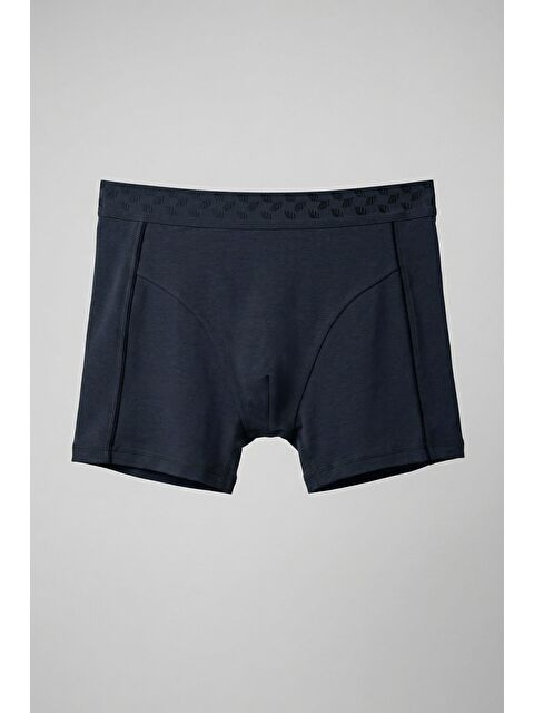 Abluka Online Erkek Pamuklu Modal Lastikli Boxer Lacivert