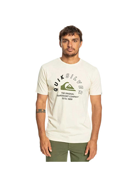 Quiksilver Mixedsignals Erkek Bej Tişört - S000489018-19928