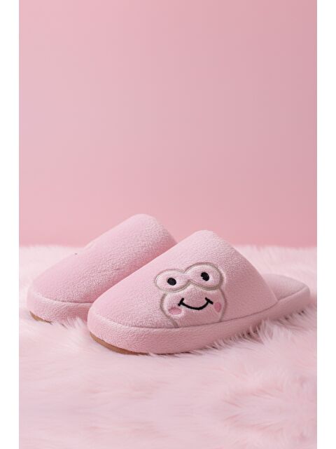 MODAFRATO FROG Kurbağalı Kapalı Kadın Ev Terliği Günlük Rahat Kışlık Terlik - S000482458-24085