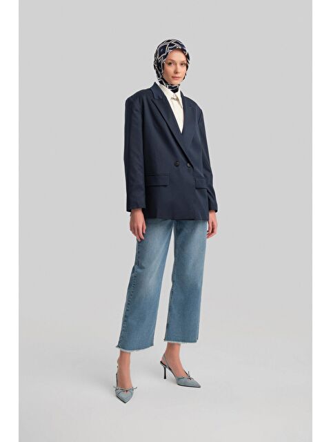 ARMİNE Çift Düğmeli Ceket Ort5418 Lacivert - S000508540-21164