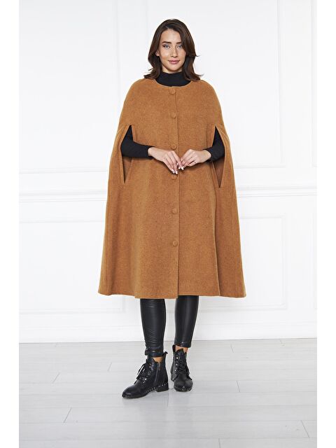 Comstar Kadın Kaşe Pelerin Panço - S000275273-14955