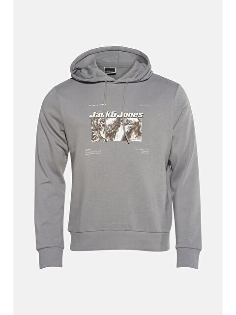 Jack & Jones Core Jcoboost Pamuklu Baskılı Kapüşon Yaka Sweat 12284474 - S000529784-20600