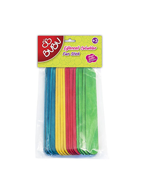 Bubu Bu-Bu Eğlenceli Çubuklar Renkli 40'Lı Uzun HS0014 - S000381350-10231