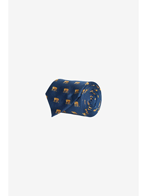 Altınyıldız Classics Erkek Lacivert Desenli Kravat