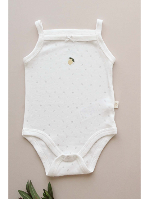 Oh La La Koala For Little Ones Limon Nakışlı İp Askılı Bebek Body