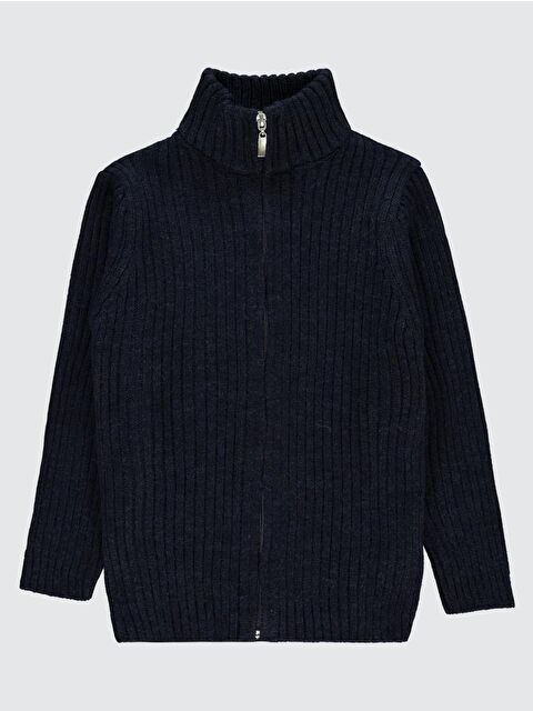 Civil Boys Fermuarlı Fitilli 10-13 Yaş Hırka - Lacivert 10-11 Yaş - S000450098-21164