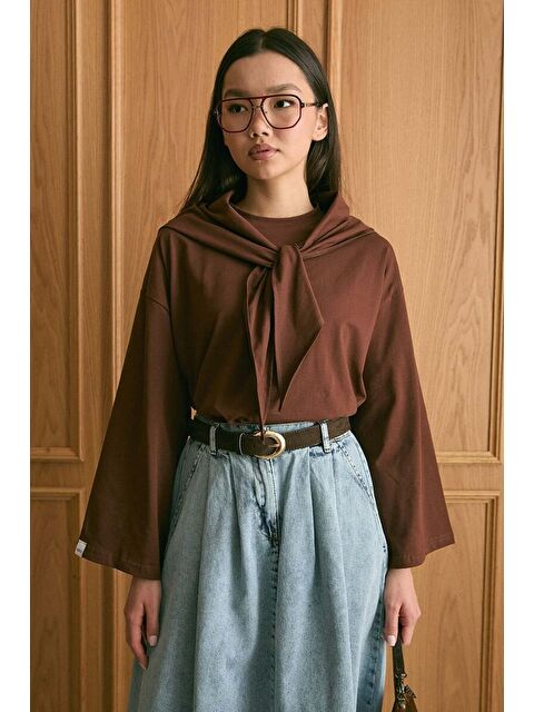 Ceylan Otantik Acı Kahve Fularlı Body - S000495975-28102