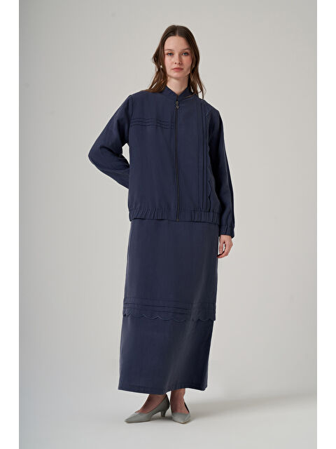 Nuss İç Elbise Ceket İkili Takım 1047 İndigo