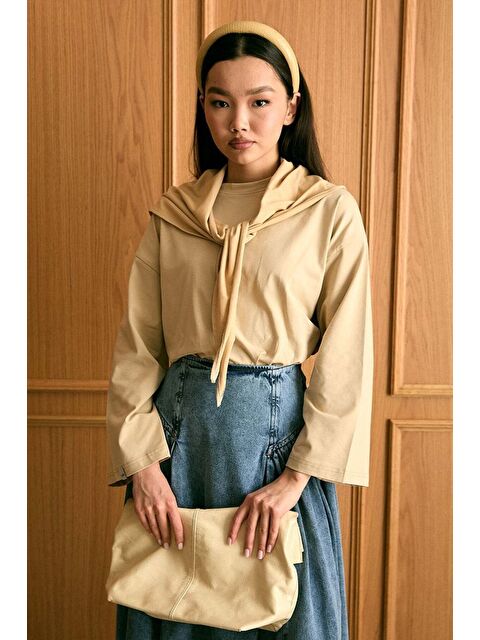 Ceylan Otantik Bej Fularlı Body - S000495980-19928