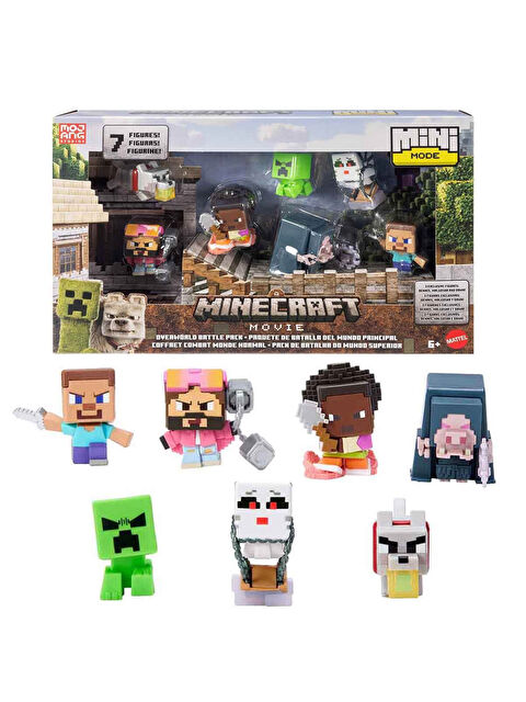 Minecraft Filmi Overworld Battle 7’li Aksiyon Figür Seti JFM37