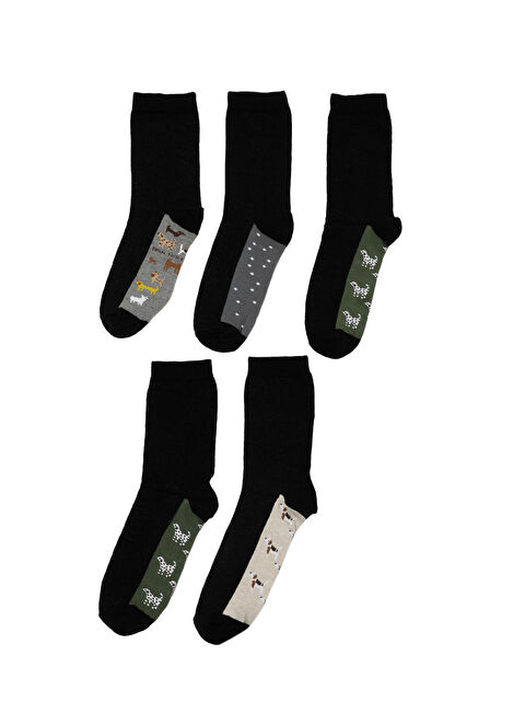 Polaris DOG 5 LI SKT-W 4PR Siyah Kadın Soket Çorap - S000394088-19351