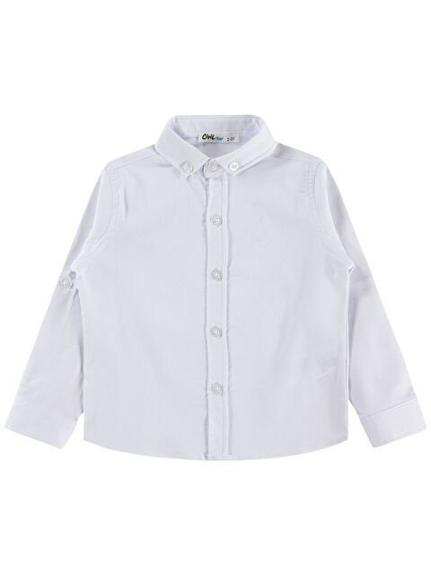 Civil Boys Yelken Nakışlı 2-5 Yaş Gömlek - Beyaz