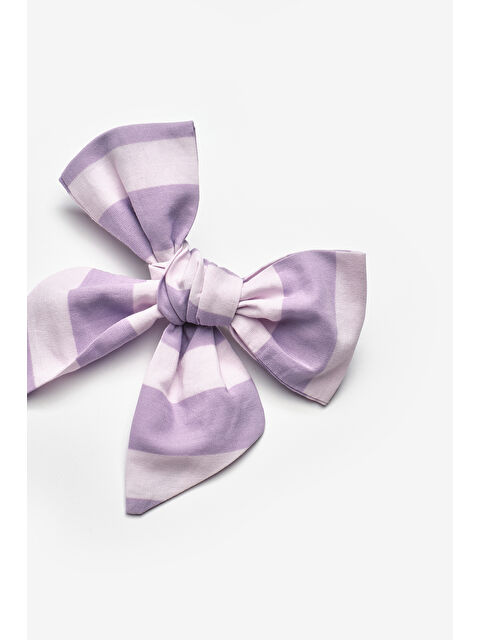 Le Mabelle Lila  Çizgi Desenli Kız Çocuk Klips Toka - S000513670-17878