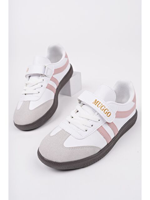 Muggo DUDLEY Günlük Ortopedik Bağcıklı Ve Cırtlı Çocuk Sneaker Spor Ayakkabı - S000363916-23490