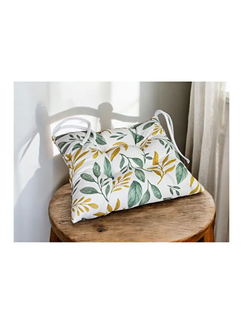 Asdiva Dijital Baskı Pofidik Sandalye Minderi Özel Dikişli Bağcıklı 40x40 Cm - S000346993-18194