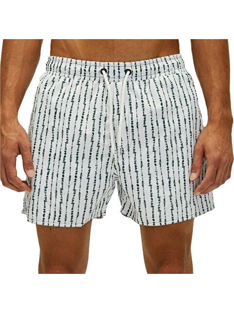 Bad Bear Flick Erkek Yeşil Çizgili Mayoşort