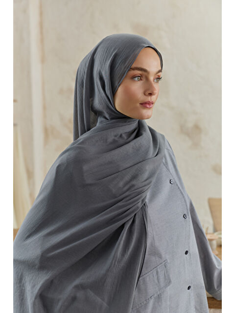 QEF Soft Line Pamuk Şal Antrasit - S000513676-29666