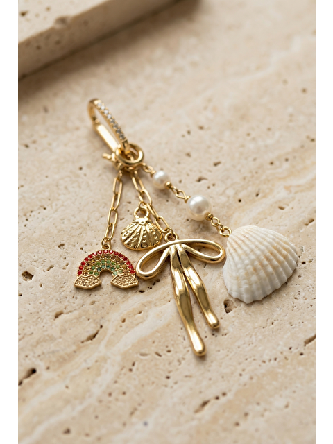 Katia And Bony Taşlı Fiyonklu Bikini Charm Gold