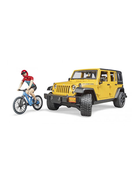 Bruder Bruder Ürün Özellikleri Jeep Wrangler Rubicon Bisiklet ve Sürücüsü Br02543 Ölçek: 1:16 Yaş: 3 + - S000304693-10231
