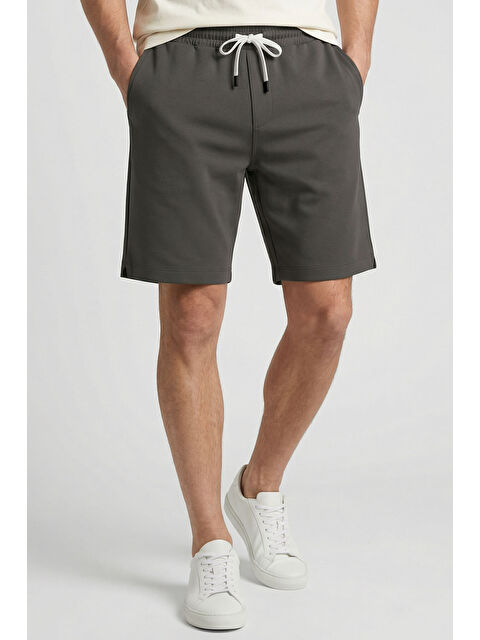 Tommylife Haki Standart Fit Basic Arka Cepli Erkek Şort - 88314