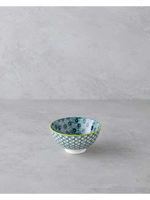 English Home Plantopia Porselen Çerezlik 11 cm Koyu Yeşil - S000472974-19416