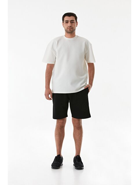 Fullamoda A Nakışlı Beli Bağlamalı Cepli Şort - S000380499-19351