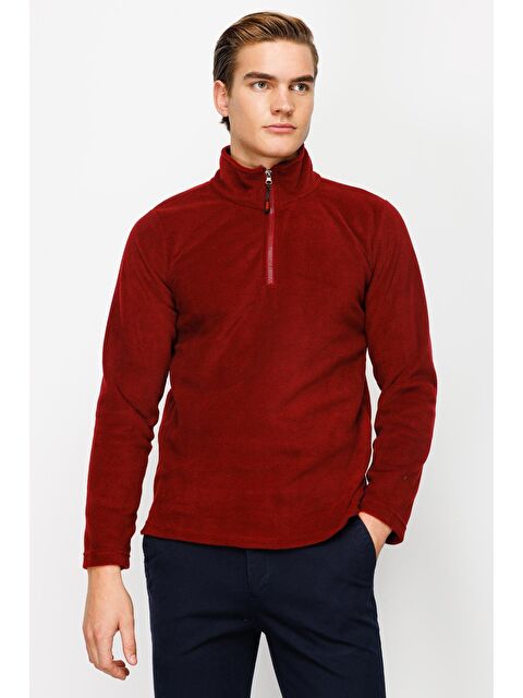 igs Erkek Bordo Yarım Fermuar Polar - S000490101-19951