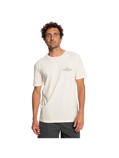 Quiksilver Quikwords Erkek Bej Tişört - S000489024-19928