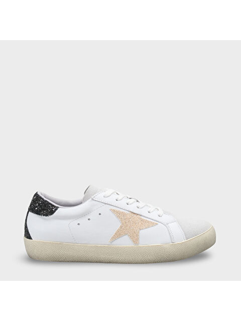 Capone Outfitters Bağcıklı Yıldız Desenli Kadın Sneaker