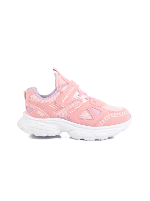 Ayakmod Pembe Cırtlı Fileli Kız Çocuk Spor Ayakkabı 1500 F - S000380127-37393