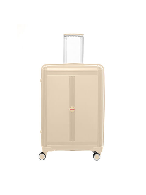 John May Unisex JMY8101.12 PP Silikon Valiz Büyük Boy 78 x48x32cm Krem - S000508960-19928