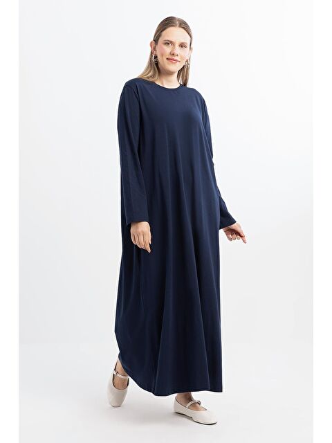 ALLDAY İndigo-Uzun Kollu İçlik Elbise - S000220319-23093