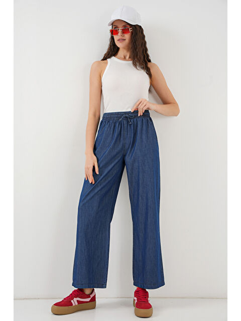 Bigdart Kadın Rahat Kalıp Jean Pantolon 6707   Lacivert - S000360203-21164